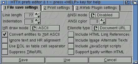 L'interfaccia grafica del plugin per utilizzare HTTX da AWeb