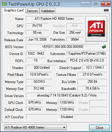 GPU-Z report